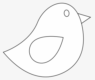Bird - Clipart - Black - And - White - Tweet Tweet Bird Black And White Clipart, HD Png Download, Free Download