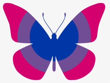 Bi Flag Butterfly Clip Arts - Bisexual Butterfly, HD Png Download, Free Download