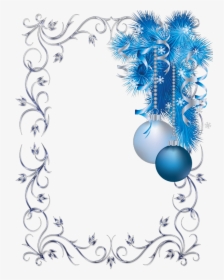 Blue Christmas Page Border, HD Png Download, Free Download