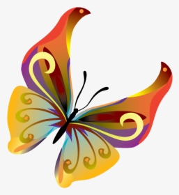 Butterflies Vector Png Transparent Image - Moving Butterfly Clipart Transparent, Png Download, Free Download