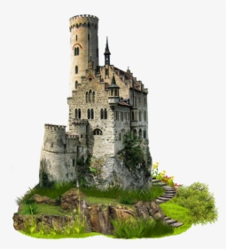 Artist Impression Of A Castle Png Image - Lichtenstein Castle, Transparent Png, Free Download