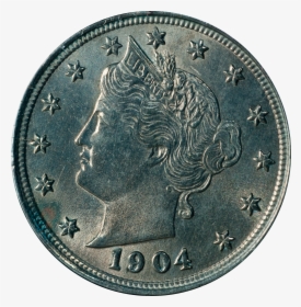 Liberty Head Nickel Obverse - Moneda Liberty Nickel, HD Png Download, Free Download