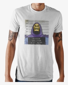 Skeletor Mug Shot Masters Of The Universe T-shirt - Graphic Abstract T Shirts, HD Png Download, Free Download