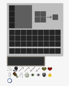 8 Survival Inventory - Minecraft Inventory, HD Png Download, Free Download