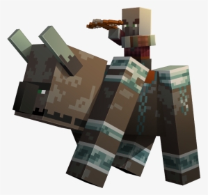 Minecraft Pillager Riding Ravager, HD Png Download, Free Download