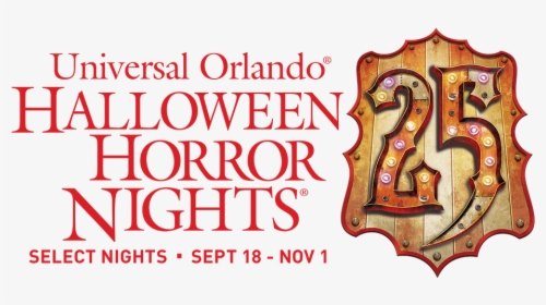 Halloween Horror Nights 25 Logo Universal Orlando Florida - Halloween Horror Nights, HD Png Download, Free Download