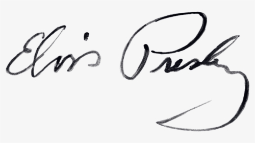 Elvis Signature Png - Elvis Presley Signature, Transparent Png, Free Download