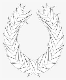 Laurel Wreath Vector File Free Clipart, Free File, - Illustration, HD Png Download, Free Download