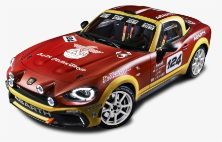 Red Fiat 124 Spider Abarth Rally Car Png Image - Abarth 124 R Gt, Transparent Png, Free Download