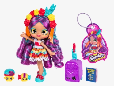 Shopkins Season 8 World Vacation - Rosa Pinata Shoppie Doll, HD Png Download, Free Download