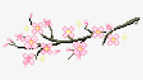 #glitter #cherry #blossom #sakura #aesthetic #tumblr - Cherry Blossom Aesthetic Transparent, HD Png Download, Free Download