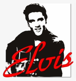 Elvis Presley Stencil Portrait Silhouette - Elvis Presley Sticker, HD Png Download, Free Download