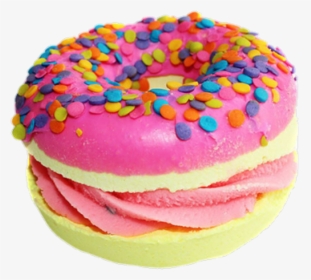 Bathbomb Donut Sweet Colorful Glitter Food Yummy Tumblr - Bath Bomb Fruit, HD Png Download, Free Download