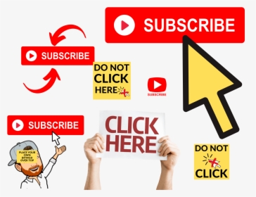 Free Youtube Buttons - Big Subscribe Button, HD Png Download, Free Download
