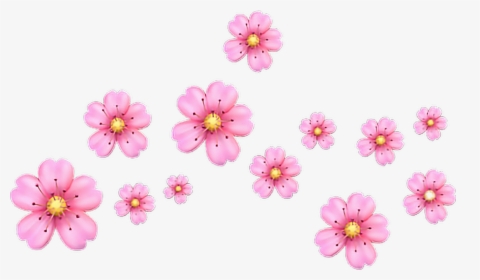 Flores Tumblr Png - Pink Flower Emoji, Transparent Png, Free Download