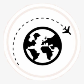 #globe #airplane #earth #icon #grafic #travel #tumblr - Travel Highlight Cover Instagram, HD Png Download, Free Download