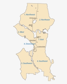 Vector Map Of Seattle, HD Png Download, Free Download