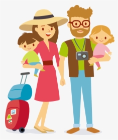 Family Travel Clip Art - Family Travel Vector Png, Transparent Png, Free Download