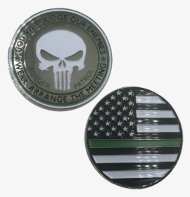 Picture 1 Of - Thin Blue Line Challenge Coin With Knight, HD Png Download, Free Download