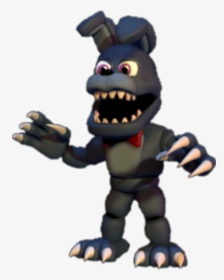 #freetoedit Adventure Unwithered Nightmare Bonnie - Fnaf World Tjoc Creation, HD Png Download, Free Download