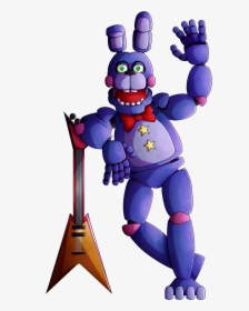 Artworkoh Hey Here"s My Piece For The Ucn Mega Collab - Five Nights At Freddy's Rockstar Bonnie, HD Png Download, Free Download