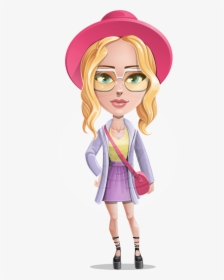 Fifi The Cute Hipster - Love Sticker Girl Png, Transparent Png, Free Download