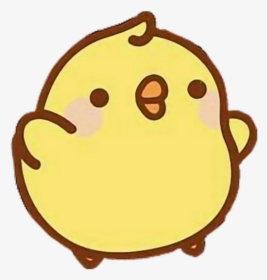 Chick Yellow Yellowchick Tumblr Aesthetic Cute Kawaii - Kawaii Cute Duck Cartoon, HD Png Download, Free Download