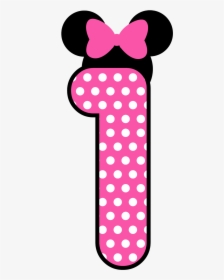 One Clipart Minnie Mouse - 1 Minnie Mouse Png, Transparent Png, Free Download