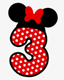 Letters Clipart Minnie Mouse - Numero 5 Minnie Png, Transparent Png, Free Download