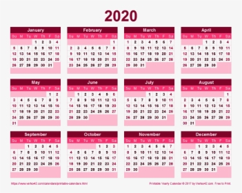 2020 Calendar Transparent - Myanmar Holiday Calendar 2019, HD Png Download, Free Download