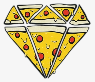 Tumblr Diamond Diamante Pizza Freetoedit - Diamante De Pizza, HD Png Download, Free Download