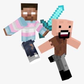 Trans Icon Herobrine With Better Pants, HD Png Download, Free Download
