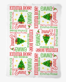 Christmas Tree Baby Blanket - Christmas Tree, HD Png Download, Free Download
