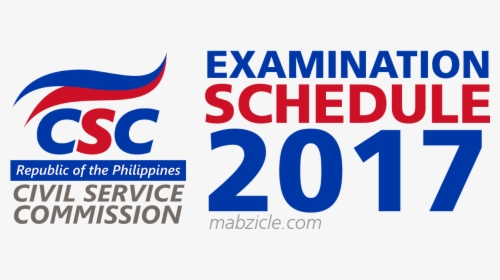 Csc Exam Schedule - Civil Service Commission, HD Png Download, Free Download