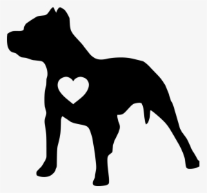 Pit Bull Silhouette, HD Png Download, Free Download