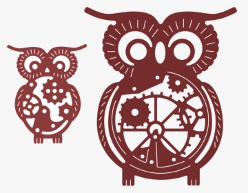 Steampunk Owl Silhouettes, HD Png Download, Free Download