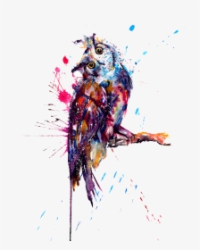 Owl Sketch Tattoo Watercolor Painting Drawing Clipart - Owl Tattoo Transparent, HD Png Download, Free Download