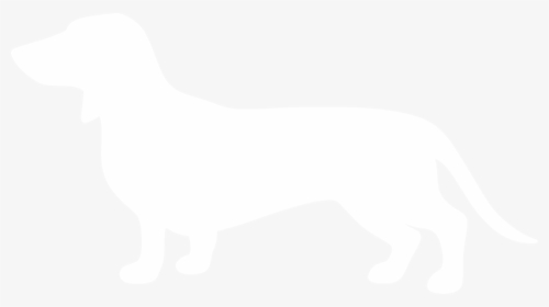 White Dachshund Silhouette, HD Png Download, Free Download