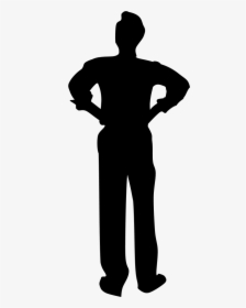 Silhouette Black Man - Silueta Hombre Negro Png, Transparent Png, Free Download