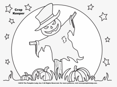 Crop Keeper Halloween Coloring Page By The Pumpkin - Illustration, HD Png Download, Free Download