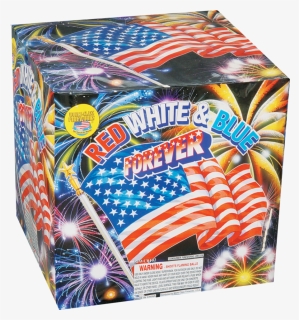 Red White And Blue Forever Firework, HD Png Download, Free Download