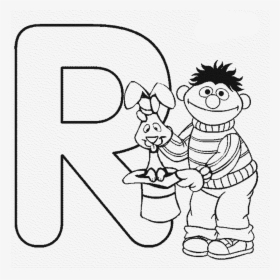 Sesame Street Numbers Coloring Pages With Good Sign - Alphabet Coloring Sesame Street, HD Png Download, Free Download