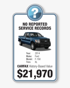 Car With No Reported Service Records - Food And Drinks Allowed Sign, HD Png Download, Free Download