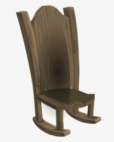 Angle,rocking Chair,wood - Chair, HD Png Download, Free Download