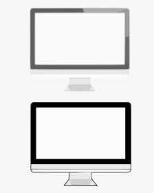 Communication,lcd Tv,monochrome - Computer Screen Monitor Clipart, HD Png Download, Free Download