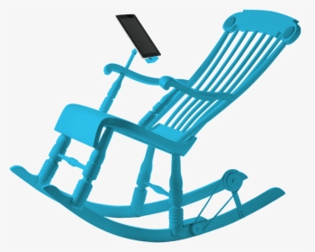 Unique Chairs Rilane - Blue Rocking Chair Clipart, HD Png Download, Free Download