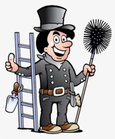 Clay"s Chimney Sweeping Services Fireplace - Chimney Sweep Clipart, HD Png Download, Free Download