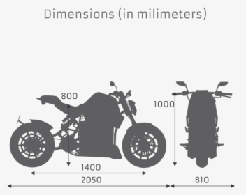 Dimensiones De Una Motocicleta, HD Png Download, Free Download