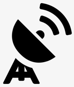 Font,clip Art,black And White,logo,symbol - Satellite Dish Png Icon, Transparent Png, Free Download