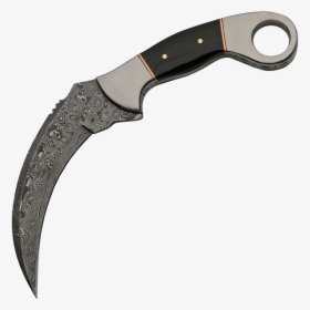 Damascus Karambit Knife, HD Png Download, Free Download